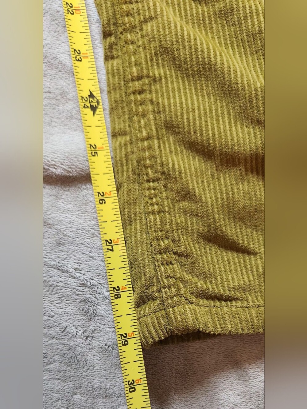 We The Free The Harlow Mid Rise Wide Leg Corduroy Pants in Olive Size 28 - Picture 8 of 10
